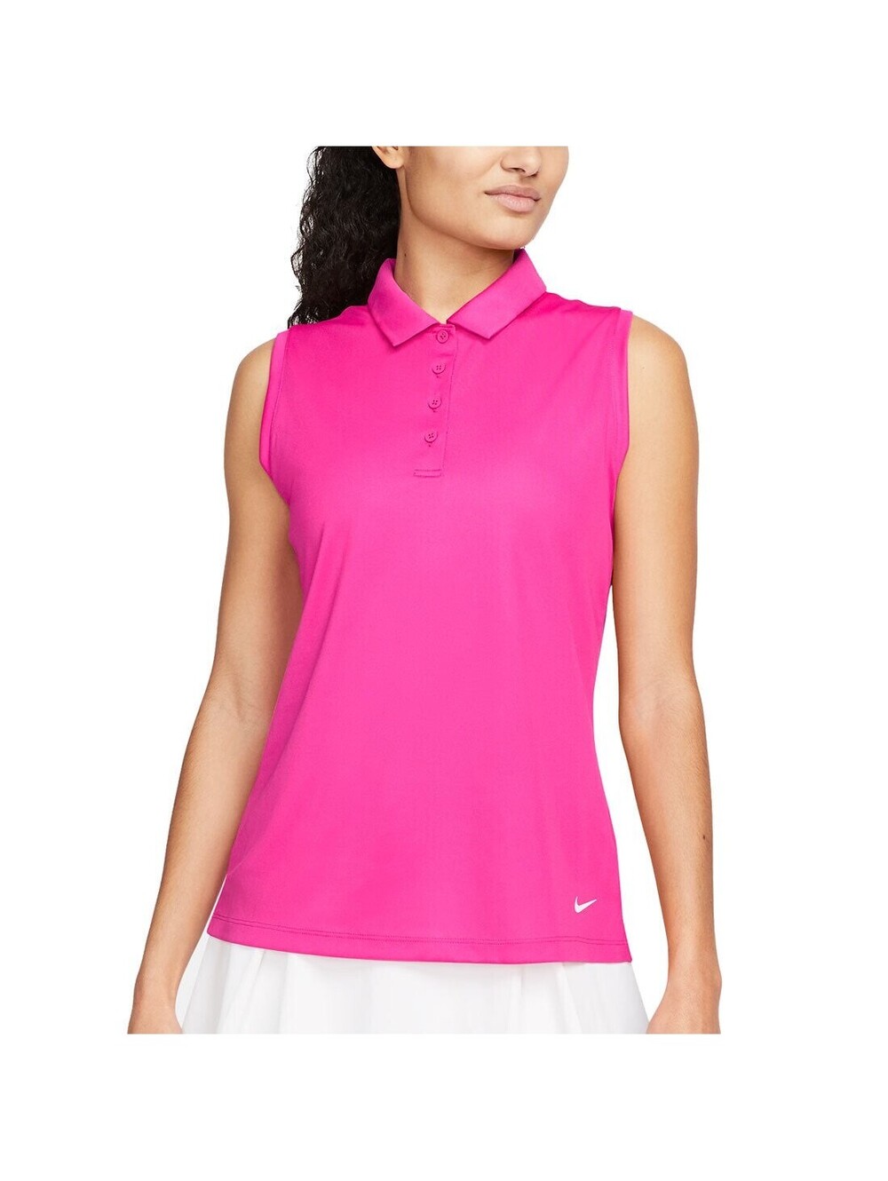 Nike Golf Tour Performance Dri-FIT Sleeveless Polo Shirt in Pink - Athletic